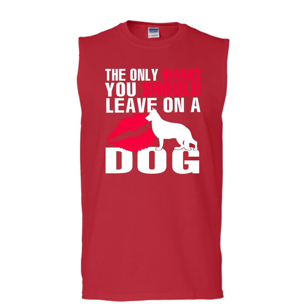 The Only Marks T Shirt, You Should Leave On A Dog Tank Top (Men's Cotton Sleeveless)