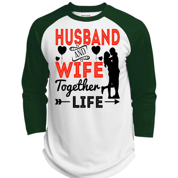 Husband And Wife Together Life T Shirt, I Love Husband T Shirt, Awesome T-Shirts  (Polyester Game Baseball Jersey)
