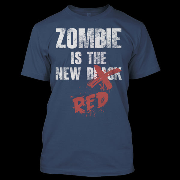 A black t-shirt with the shopify logo