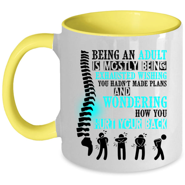 Cool Grandpas Coffee Mug, Being An Adult Is Mostly Accent Mug