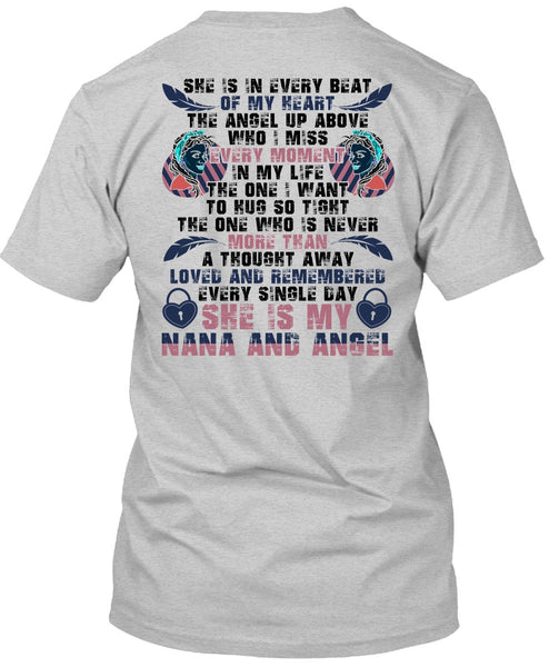 She Is My Nana And Angel T Shirt, I Love Nana T Shirt