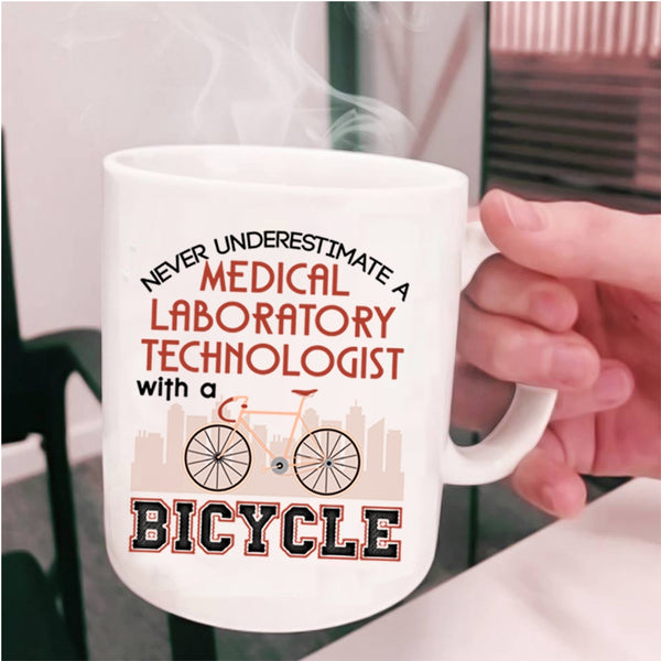 Bicycle Coffee Mug, Medical Laboratory Technologist Cup