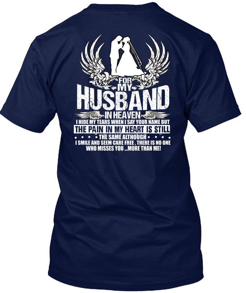 For My Husband In Heaven T Shirt, My Heart T Shirt