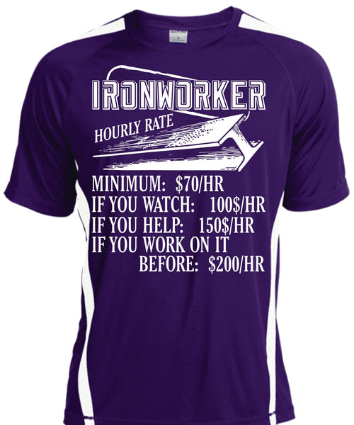 Ironworker Hourly Rate T Shirt, Being An Ironworker T Shirt, Cool Shirt