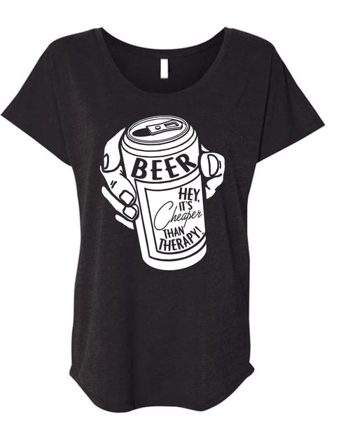 A black t-shirt with the shopify logo