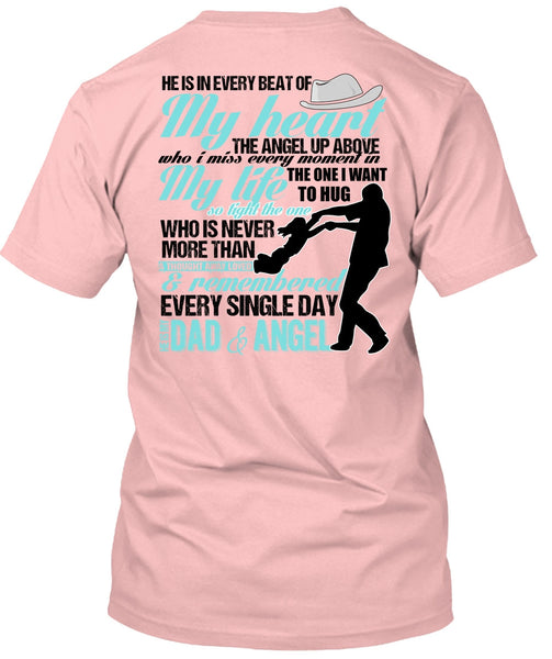 He Is My Dad And Angel T Shirt, I Love Dad T Shirt