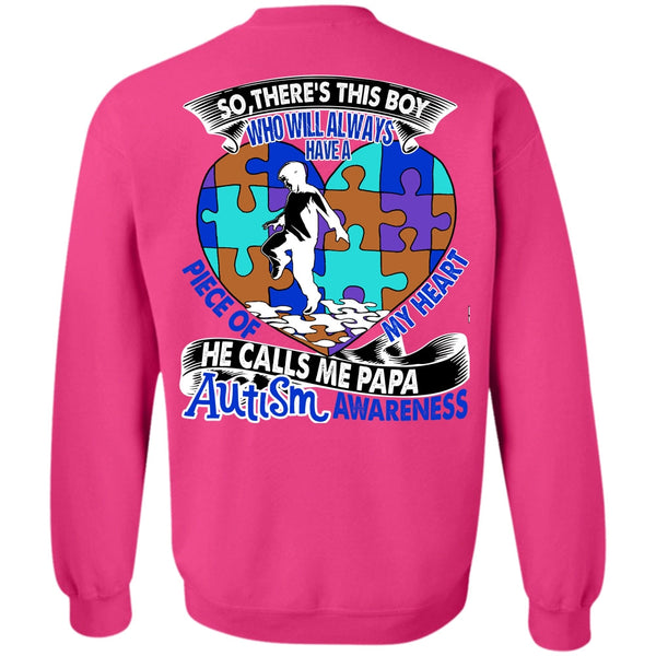 I Love Papa T Shirt, He Calls Me Papa Autism Sweatshirt