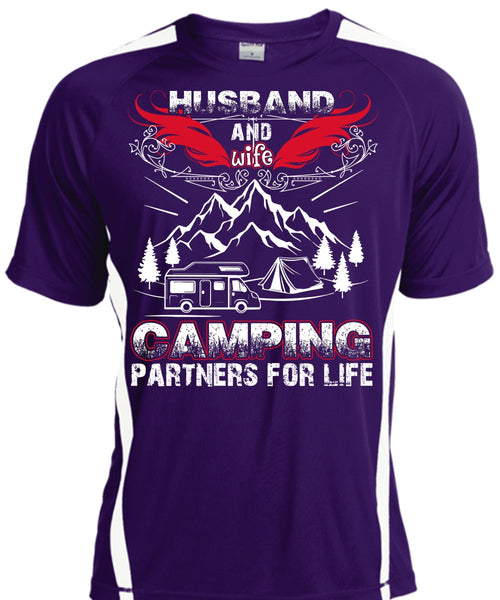Husband And Wife Camping Partners For Life T Shirt, Being A Husband T Shirt, Cool Shirt