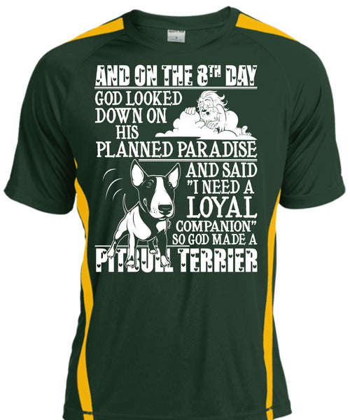 God Made A Pit Bull Terrier T Shirt, Planned Paradise T Shirt, Cool Shirt