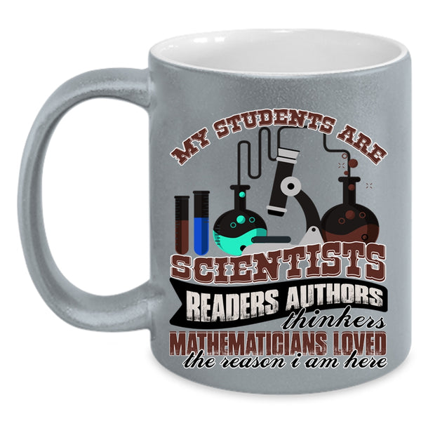 Mathematicians Loved Coffee Mug, My Students Are Scientists Readers Accent Mug