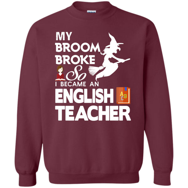So I Becam An English Teacher T Shirt, Happy Halloween Day Sweatshirt