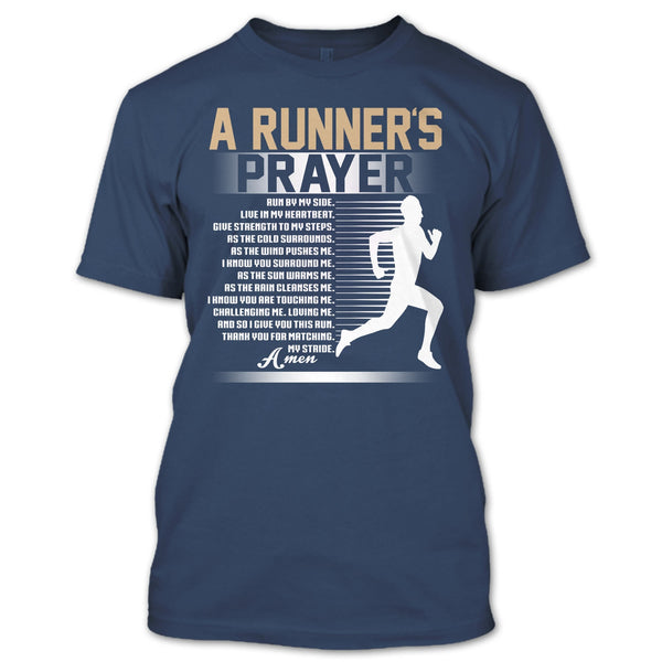 A Runner's Prayer T Shirt, Run By Myside T Shirt