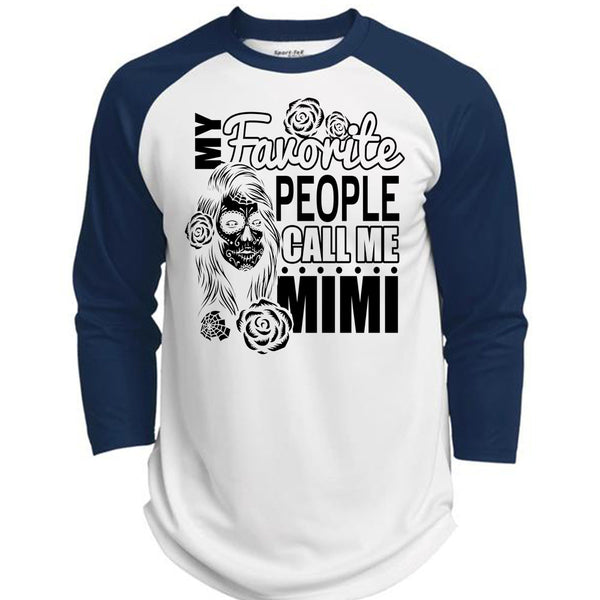 My Favorite People Call Me Mimi T Shirt, I Love Mom T Shirt, Awesome T-Shirts  (Polyester Game Baseball Jersey)