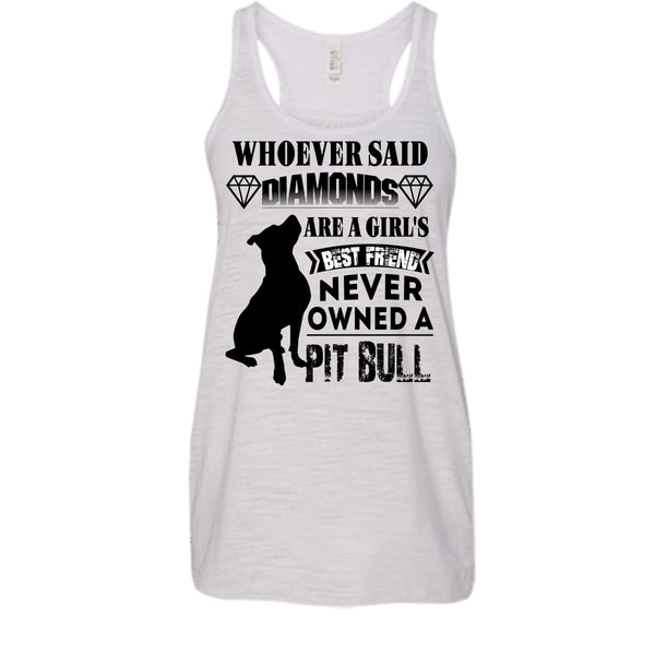 Diamonds Are A Girl's T Shirt, Coolest Pit Bull T Shirt, Awesome t-shirts