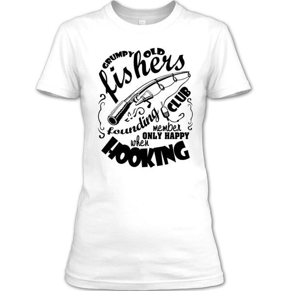 Grumpy Old Fishers T Shirt, Coolest Fishing T Shirt