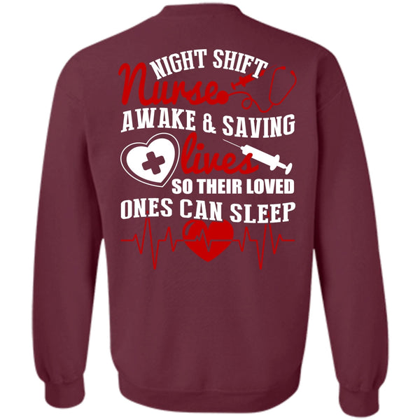 Awake And Saving Lives T Shirt, I Love Nursing Sweatshirt