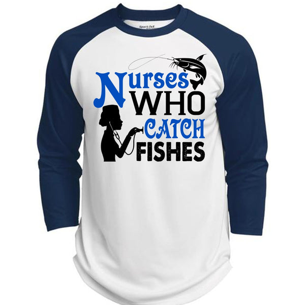 Nurses Who Catch Fishes T Shirt, I Love Fish T Shirt, Career T Shirt  (Polyester Game Baseball Jersey)