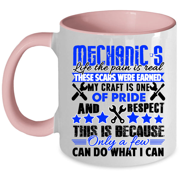 Cool Gift For Mechanics Coffee Mug, Mechanic's Life Accent Mug