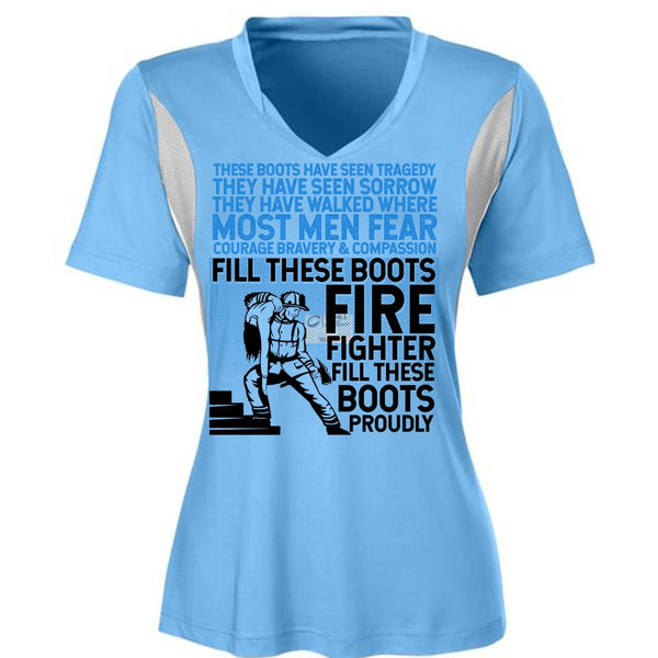 Firefighter Fill These Boots Proudly T Shirt, I Love Firefighter T Shirt, Awesome T-Shirts
