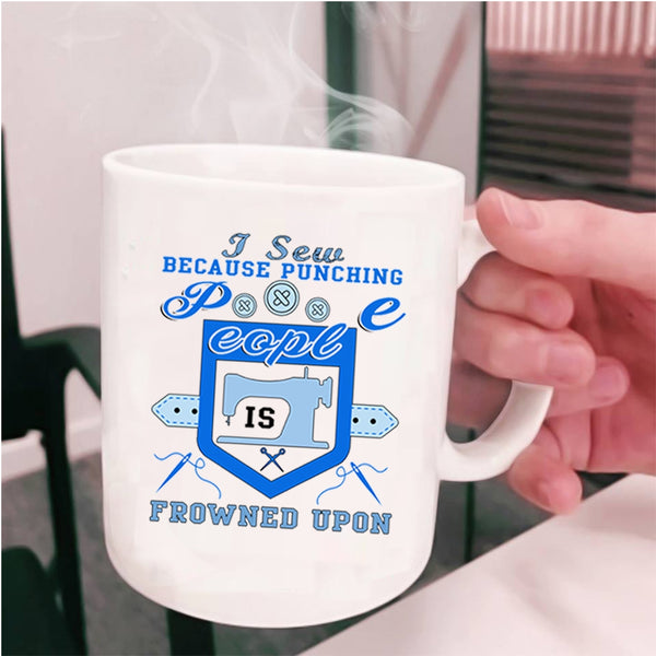I Love Sewing Coffee Mug, I Sew Cup