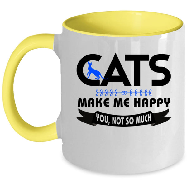 Cats Make Me Happy Mug, Cute Cats Cup