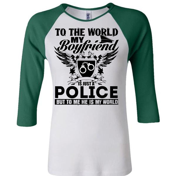 My Boyfriend Is Just A Police T Shirt, I Love Police T Shirt, Awesome T-Shirts