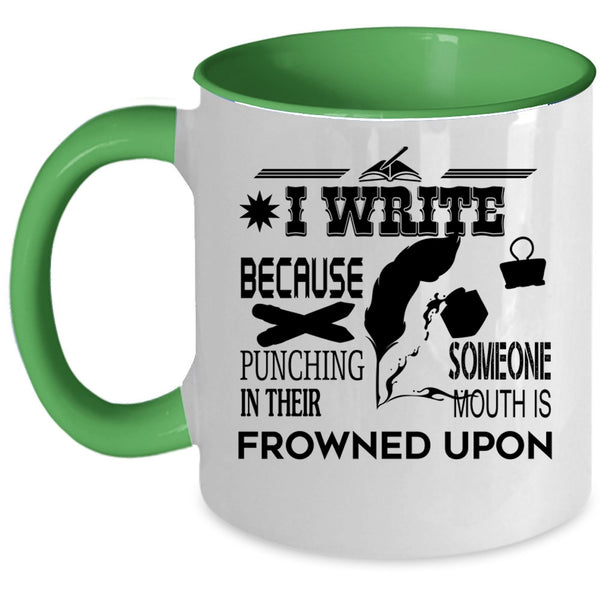 I Love Writing Coffee Mug, I Write Accent Mug