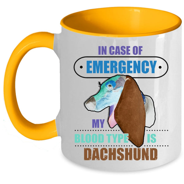 Gift For Dog Lovers Coffee Mug, My Dachshund Accent Mug