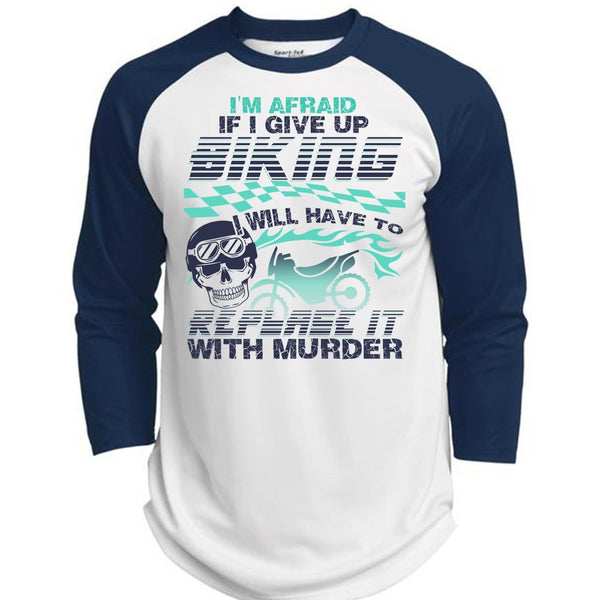 I Give Up Biking T Shirt, I Love Biking T Shirt, Awesome T-Shirts  (Polyester Game Baseball Jersey)