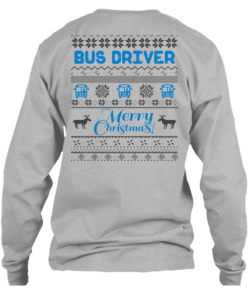 Bus Driver Merry Christmas T Shirt, I Love Driving T Shirt