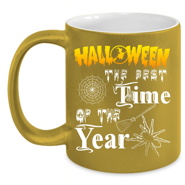 Halloween The Best Time Of The Year Coffee Mug, Scary Coffee Cup
