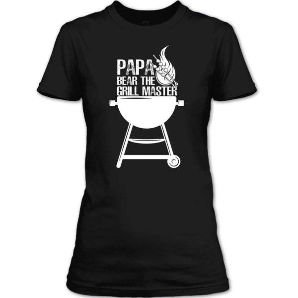 Papa Bear The Grill Master T Shirt, Cooking Papa T Shirt