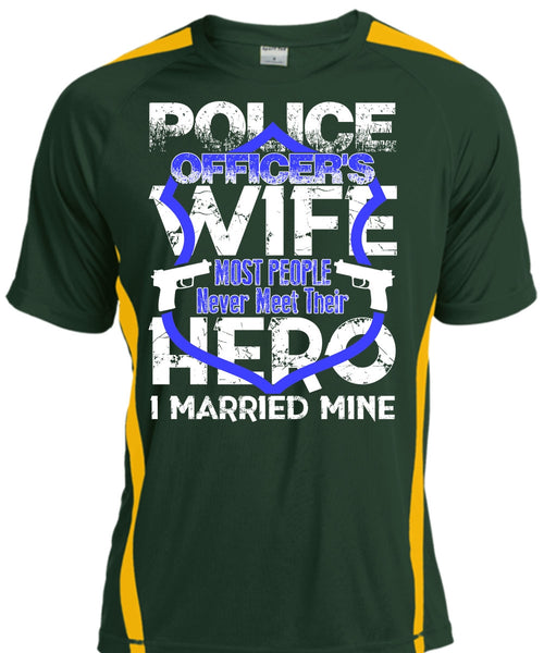 Police Officer's Wife T Shirt, I Married Mine T Shirt, Cool Shirt