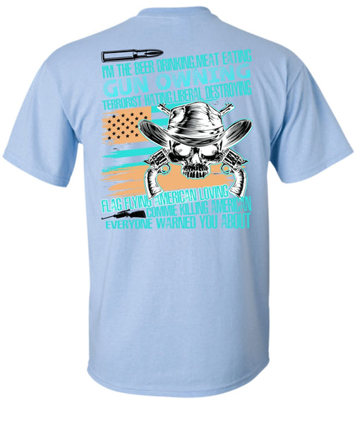 Meat Eating Gun Owning T Shirt, I Love Veteran T Shirt