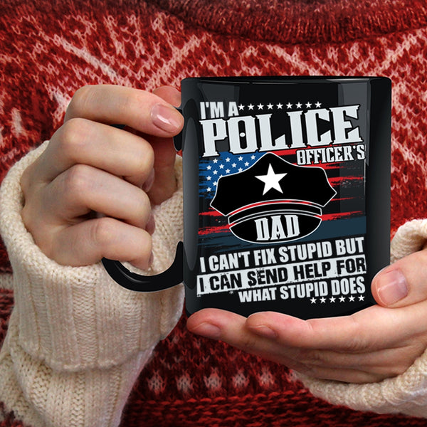 I'm A Police Officer's Dad Coffee Mug, Awesome Police Officer's Dad Coffee Cup