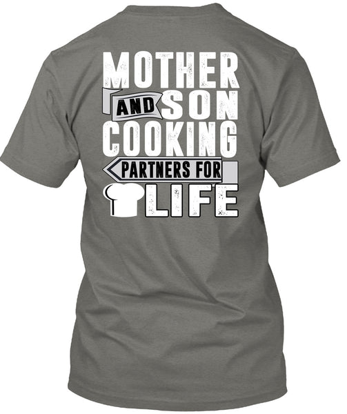 Mother And Son Cooking T Shirt, Partners For Life T Shirt