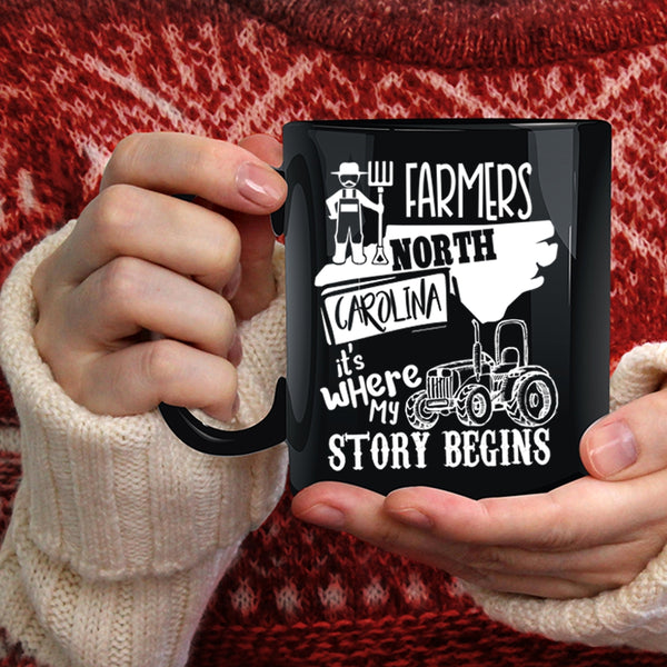 Farmers North Carolina Coffee Mug, Where My Story Begins Coffee Cup