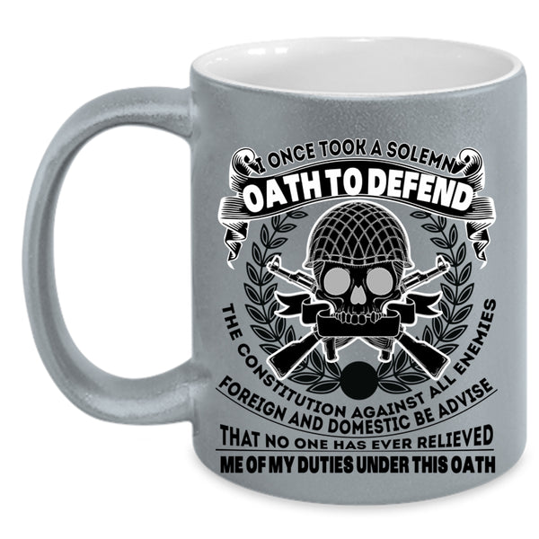 Best Gift For Grandpas Coffee Mug, Cool Veteran Accent Mug