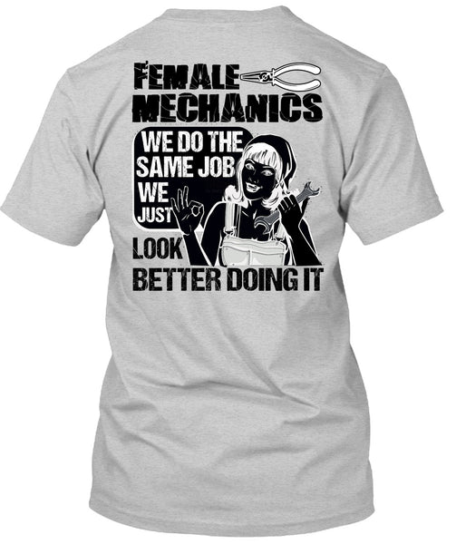 Female Mechanics T Shirt, I Love Mechanic T Shirt