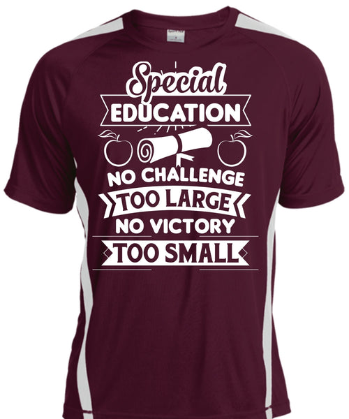 Special Education No Challenge Too Large No Victory Too Small T Shirt, Job T Shirt