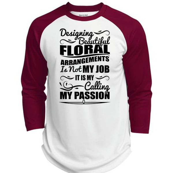 Designing Beautiful Floral T Shirt, I Love Designing T Shirt, Awesome T-Shirts  (Polyester Game Baseball Jersey)