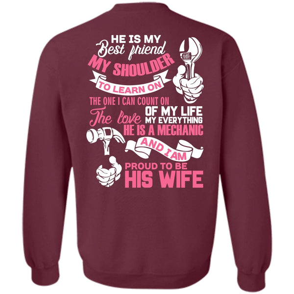 He Is My Best Friend T Shirt, I Love Wife Sweatshirt