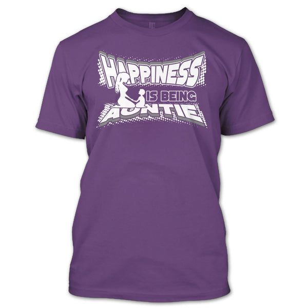 Happiness Is Being Autie T Shirt, Coolest Auntie T Shirt