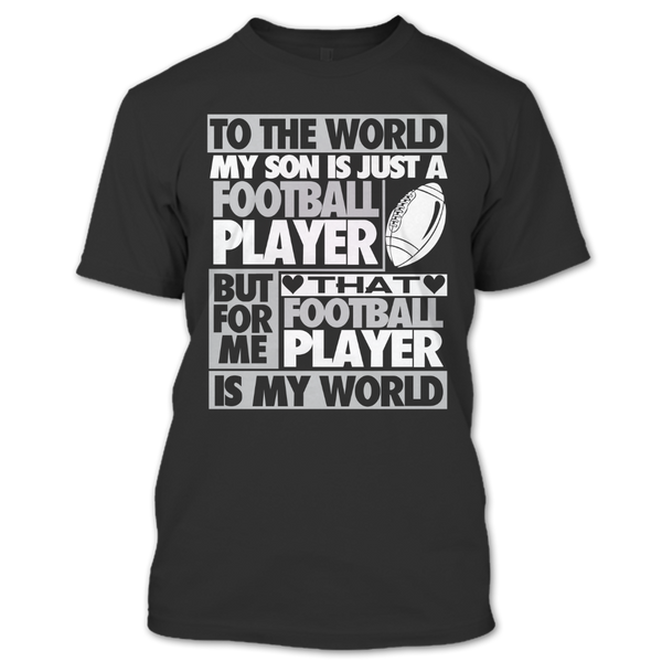 A black t-shirt with the shopify logo