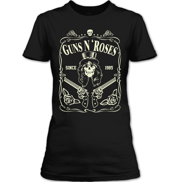 A black t-shirt with the shopify logo