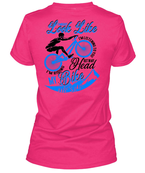 I'm Riding My Bike T Shirt, I Love Biker T Shirt