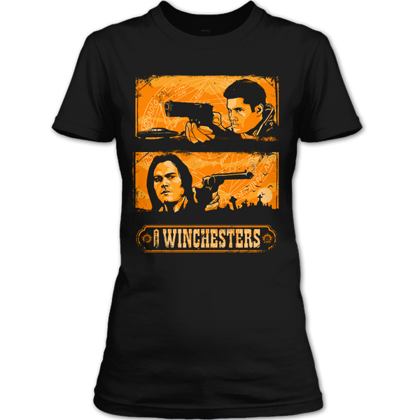 A black t-shirt with the shopify logo