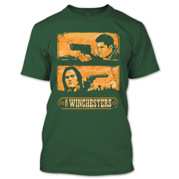 A black t-shirt with the shopify logo