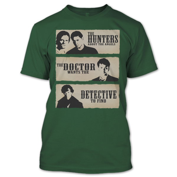 A black t-shirt with the shopify logo