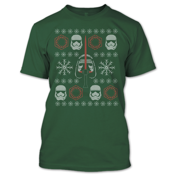 A black t-shirt with the shopify logo